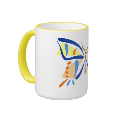 Butterfly Art Mugs by naturetees