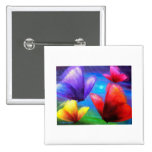 Butterfly Art Painting - Multi Pinback Buttons