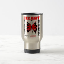 Butterfly Awareness Art Ribbon Heart Disease Mugs