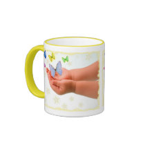 Butterfly Baby Mug by deesbasenjis Butterfly Baby Mug