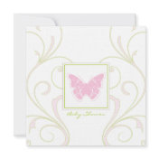 Butterfly Baby Shower Invitation