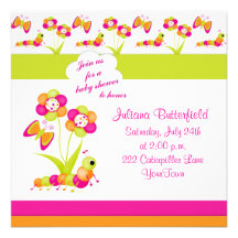 Butterfly & Baby Shower Invitation