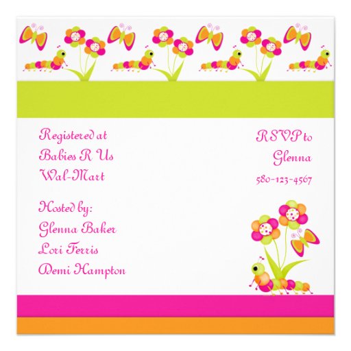 Butterfly & Baby Shower Invitation