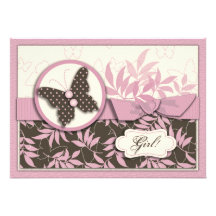 Butterfly Baby Shower Invitation