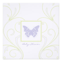 Butterfly Baby Shower Invitation
