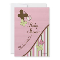 Butterfly Baby Shower Invitation Template by mybabybundles Butterfly Baby Shower Invitation Template