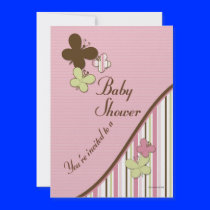 Butterfly Baby Shower Invitation Template
