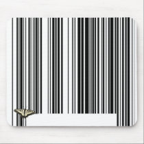 Butterfly Barcode mousepads