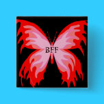BUTTERFLY Best Friends Forever buttons