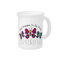 Butterfly Best Grandma pitchers