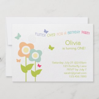 Butterfly Birthday Invitation zazzle_invitation