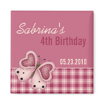 Butterfly · Birthday Invitation Magnet