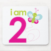 Butterfly birthday Tshirt Mouse Pad