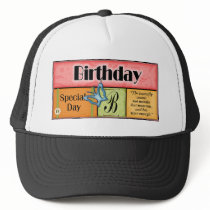 Butterfly Birthday Wishes hats