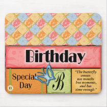 Butterfly Birthday Wishes mousepads
