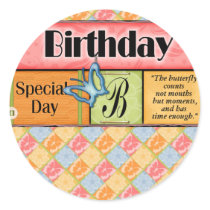 Butterfly Birthday Wishes stickers