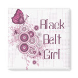 Butterfly Black Belt Girl Magnet