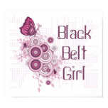 Butterfly Black Belt Girl Poster Print