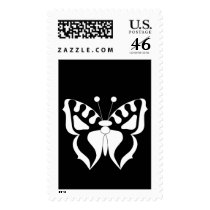 Butterfly Black/White Stamp