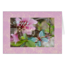 Butterfly Blossom, Happy, Birthday cards