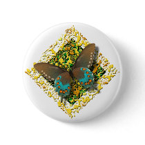 Butterfly: Blue and Brown Swallowtail buttons