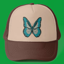 Butterfly Blue hats by DonnaSK Butterfly Blue hats