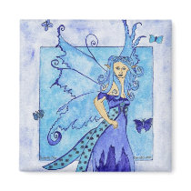 Butterfly Blue Magnet
