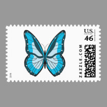 Butterfly Blue postage