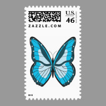 Butterfly Blue postage