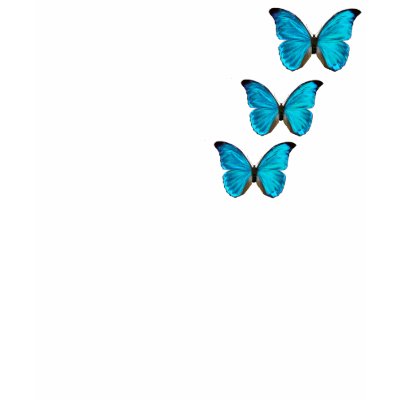 Butterfly Blue T-shirt by fataichi