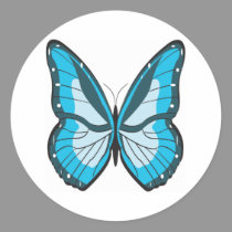Butterfly Blue stickers