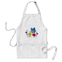 Butterfly Blues aprons