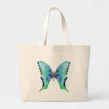 Butterfly Blues Tote Bag