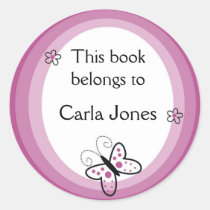 Butterfly Bookplates-This Book Belongs To Labels stickers