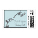 butterfly, Bride & GroomWedding Date postage
