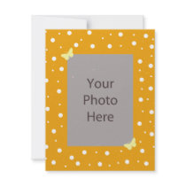 Butterfly Bubble Wedding Invitation - Orange invitations