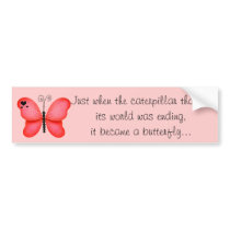 Butterfly Bumper Sticker