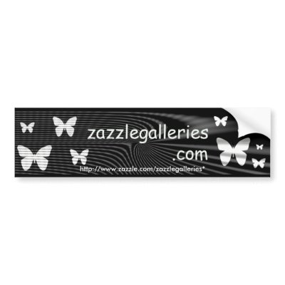 butterfly bumper sticker by ZazzleGalleries