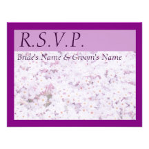 Butterfly Bush RSVP Personalized Invitation