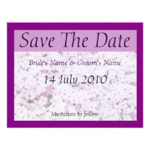 Butterfly Bush Save The Date Invitations