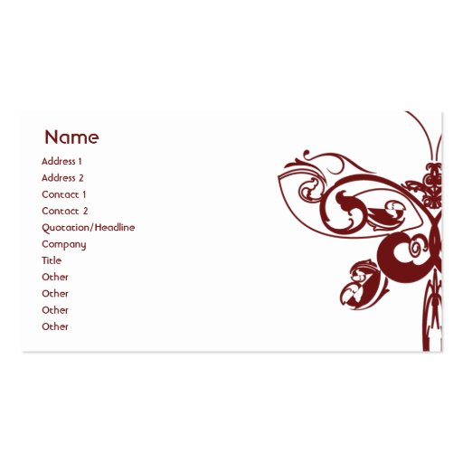 Butterfly - Business Business Card Templates (front side)