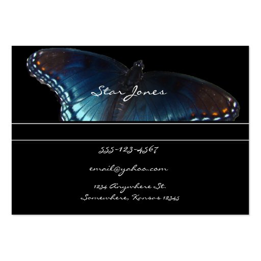 Butterfly business card