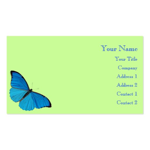 Butterfly Business Card Template