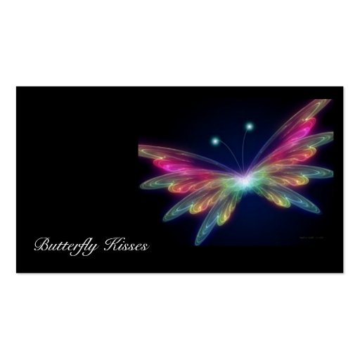 butterfly, Butterfly Kisses Business Card Template (front side)