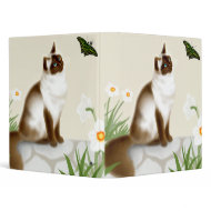 Butterfly Cat Binder binder