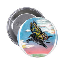 Butterfly cat button