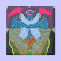 Butterfly--Chickens of the Sea magnets