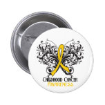 Butterfly Childhood Cancer Awareness buttons