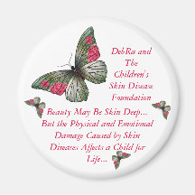 Butterfly Children Fridge Magnet