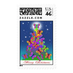 BUTTERFLY CHRISTMAS TREE STAMP stamp